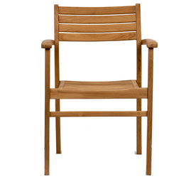 Transitional Outdoor Dining Chairs by Amazonia