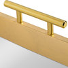 Lipton Decorative Wood Tray with Metal Handles, Gold/Mirror