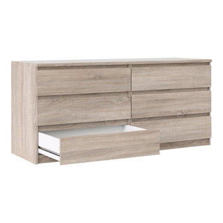 Tvilum scottsdale 6 drawer double dresser in truffle best sale