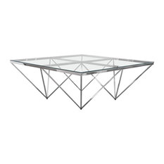 Glass Top Square Coffee Tables | Houzz