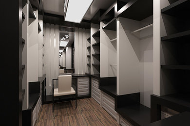 Example of a minimalist closet design in Other