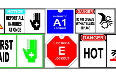 Types of signage available to contractors
