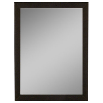 Margeaux Modern Black Wall Mirror, 17.25"x35.25"