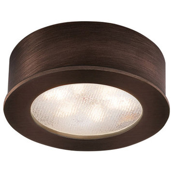 WAC Lighting LED Button Light, Copper Bronze, Round, 2700k Warm White