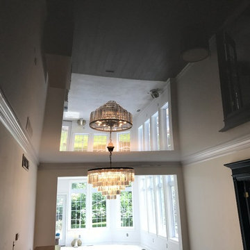 White Stretch Ceiling for Private House dining room in Hockessin, DE