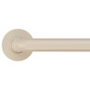 Coated Grab Bar With Safety Grip, ADA, Nylon Flange - 1 1/4" Dia, Ivory, 16"