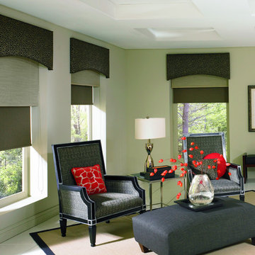 Dual Bracket Roller Shades with Valance