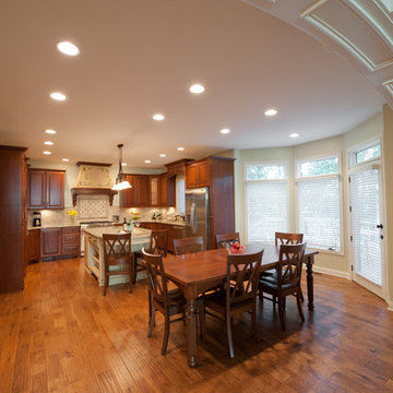 Indianapolis Tuscan Themed Kitchen and First Floor Remodel