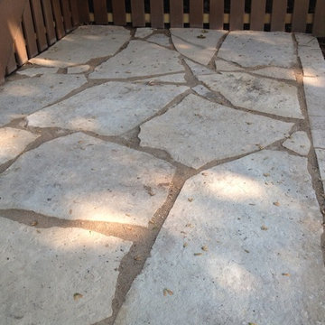 Natural Stone Walls, Walks, and Patio