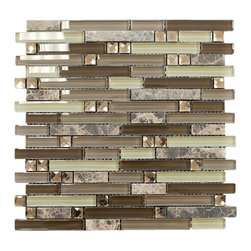 Soldier Stone Luxury Diamond Glass Mosaic Tile Collection - Home Accessories & Decor