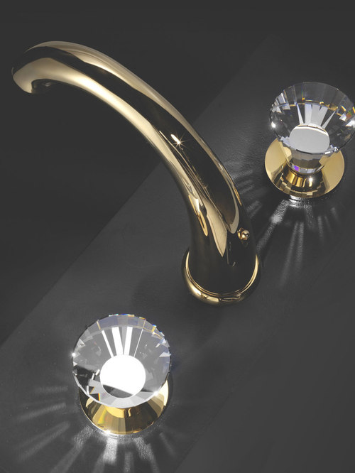 Luxury Bathroom Faucets With Swarovski Crystal Macral Design Faucets Three Holes Faucet With Swarovski Crystal Bathroom And Showerheads