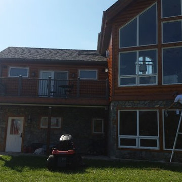Log Home Staining with Sikkens