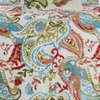 Benzara BM202729 8 Piece Printed Reversible Full Size Comforter Set ,Multicolor