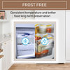 Retro Refrigerator-Freezer Set, Cream