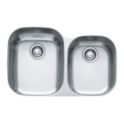 Franke - Franke Double Under-Mount Stainless Steel Sink - RGX160 - Kitchen Sinks