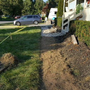 concrete pathway installation