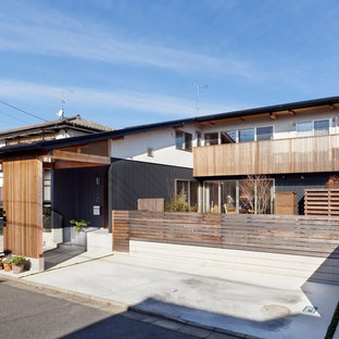 他の地域の和風のおしゃれな二階建ての家 (戸建) の写真