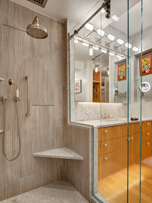 Houzz Bathroom with Bamboo Floors Design Ideas & Remodel Pictures