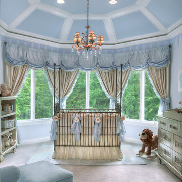 A Royal Prince Nursery in Baby Blue and Silver