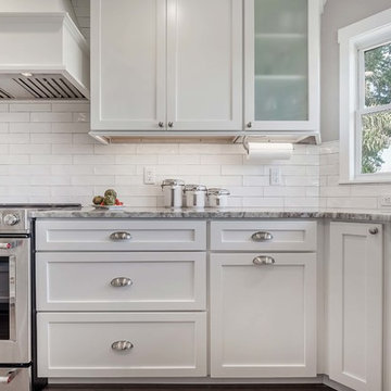 Colonial Maple Bright White Cabinets | Cabinets.com
