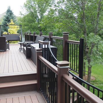two tier composite deck