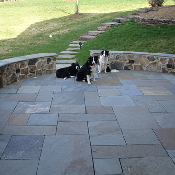 Patios with Seating Bench