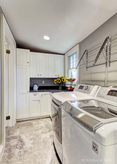 Craftsman Laundry Room by RIKB Design Build