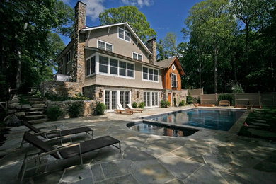 Arts and crafts exterior home photo in New York