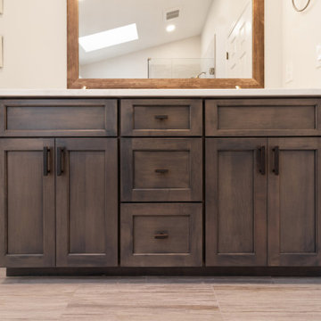 Warm Toned Bathroom Remodel