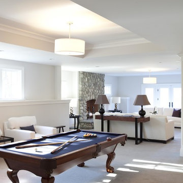 Basement Playroom and Entertaining Space
