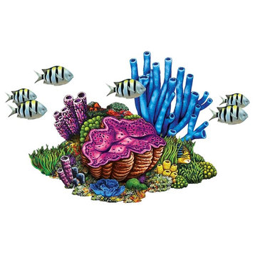 Coral Reef with Fish Porcelain Swimming Pool Mosaic