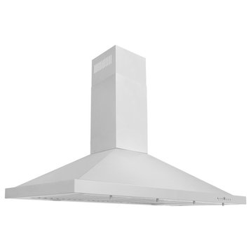 ZLINE 48" Range Hood, Stainless Steel With Set of 2 Charcoal Filters