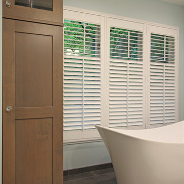 Cool Blue Transitional Bath - Troy, MI