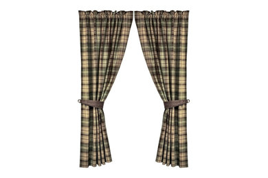 Forest Plaid Curtain Set