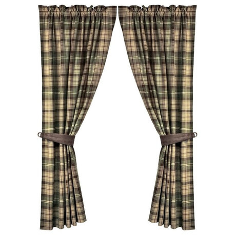 Forest Plaid Curtain Set