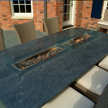 Patio Gas Flame Table Fire Feature