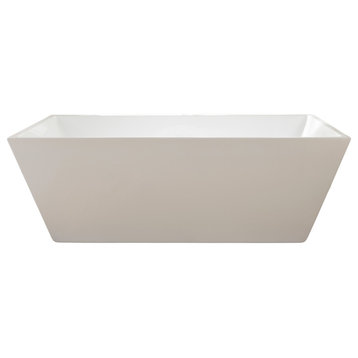 Freestanding acrylic bathtub, polished chrome pop-up drain,, VA6813-L