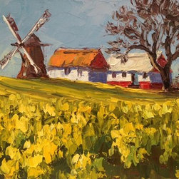 'Spring in Sweden' Original Oil Painting by Erin Dertner - Paintings