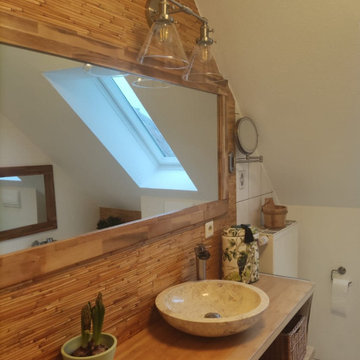 Bambustapete für das Badezimmer