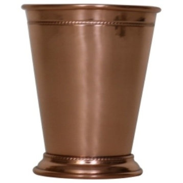 Beaded Pure Copper Mint Julep Cup in Shiny Finish, 14 oz.