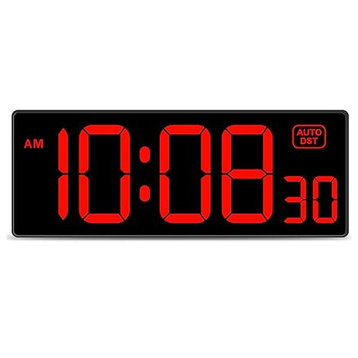 LED Digital Wall Clock with Seconds, Electric Clock