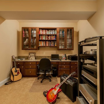 Basement Built for Entertainment in Clifton, Virginia