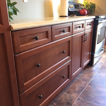 Various Stained Maple Kitchens