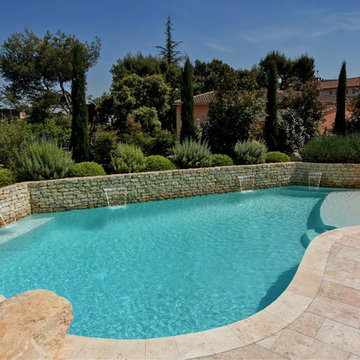 Piscine de forme libre