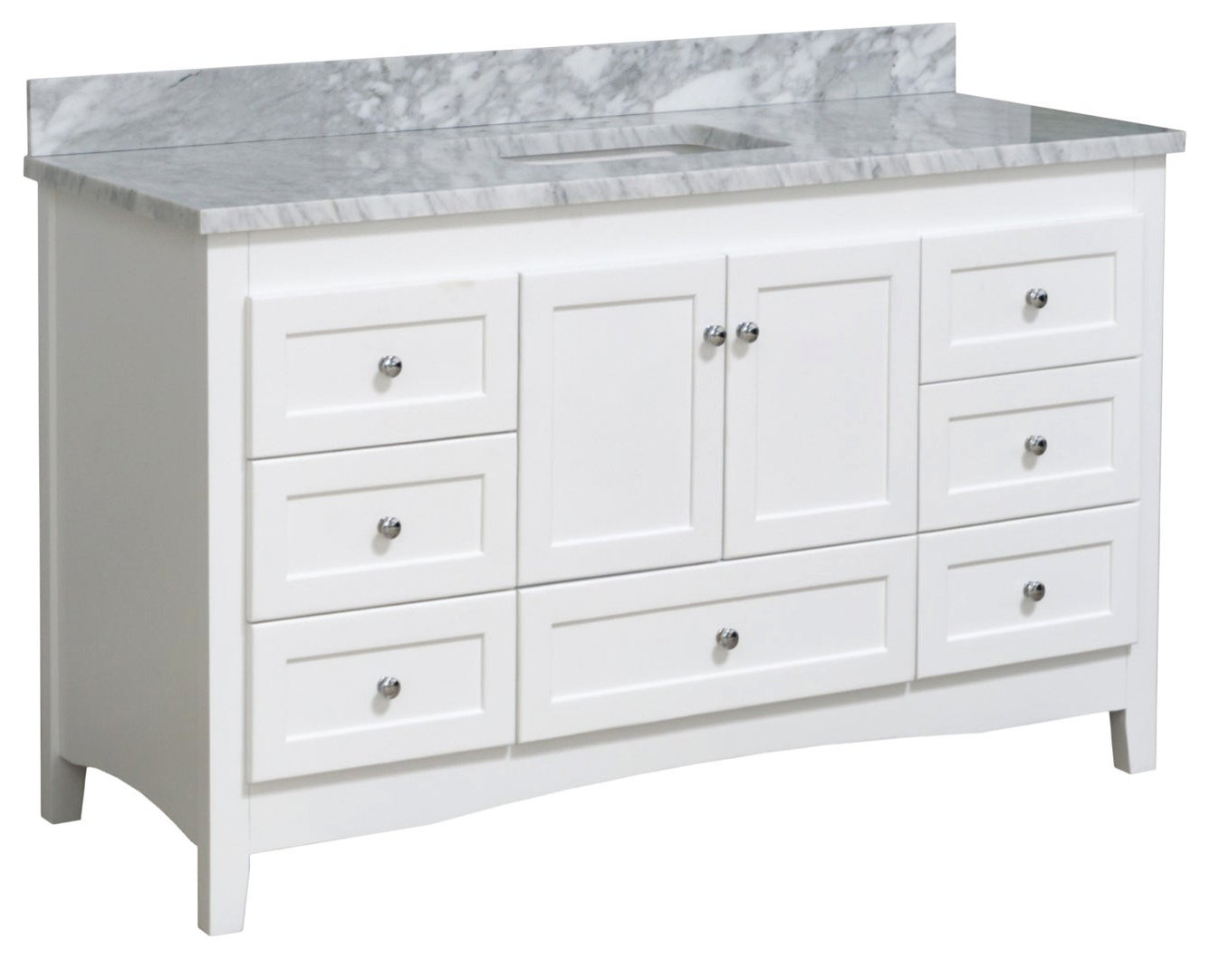 Abbey 60" Bath Vanity - Transitional - Bathroom Vanities And Sink ...