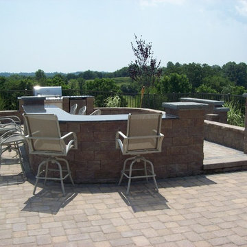 Outdoor Kitchen and Fireplace