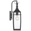 Montpelier 1-Light Outdoor Wall Lantern, Matte Black