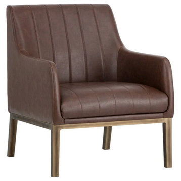 Allyson Lounge Chair, Vintage Cognac