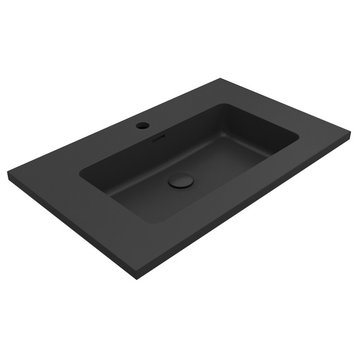 Moore integrated Black sinks, 30".
