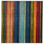 Mohawk Home - Mohawk New Wave Rainbow Multi, 10' Square - Your floor becomes a celebration of color with the Rainbow Rug. Reminiscent of summer vibes, this multicolor design is stain resistant and made from premium nylon fibers, making it the ideal rug to lay out in your most high-traffic areas. By taking a traditional design and updating it for the modern home, the Rainbow provides protection for your floors and looks stylish doing it.